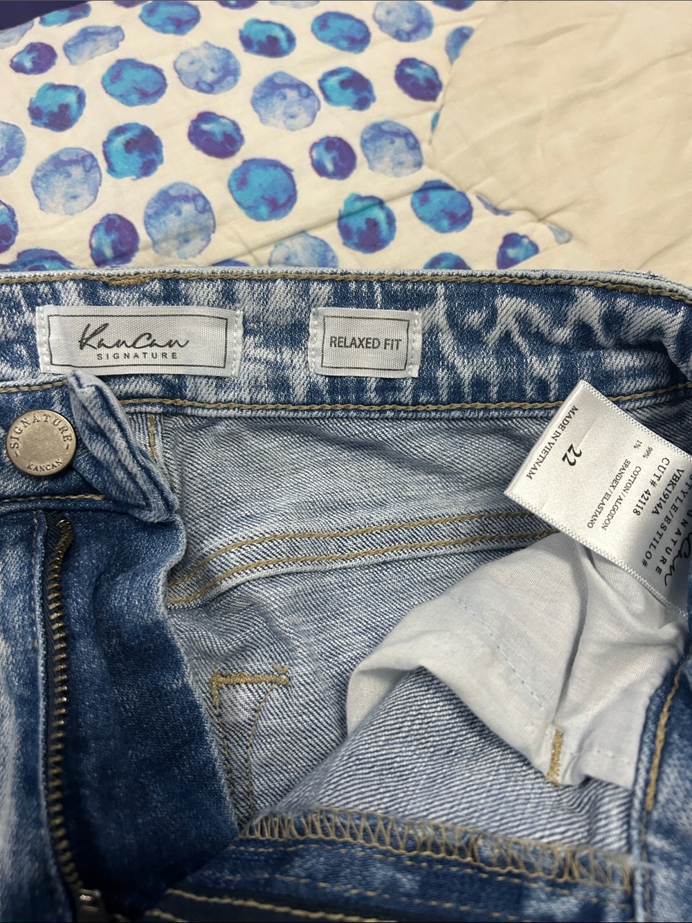 KanCan Light Blue Relaxed Fit Signature Jeans